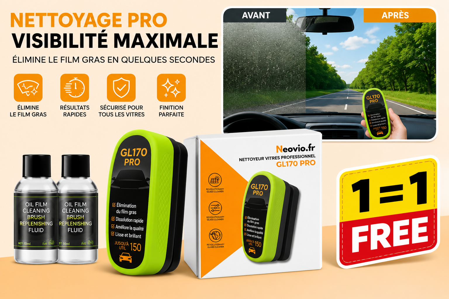 GL170 PRO Une Clarté ULTIME + 1 GRATUIT