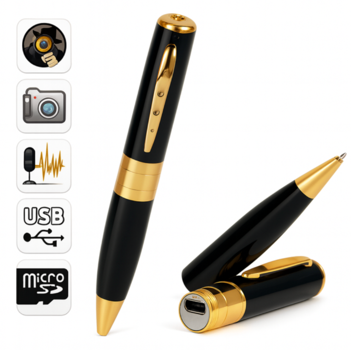 Stylofix™ Stylo Caméra Espion HD+ Enregistrement